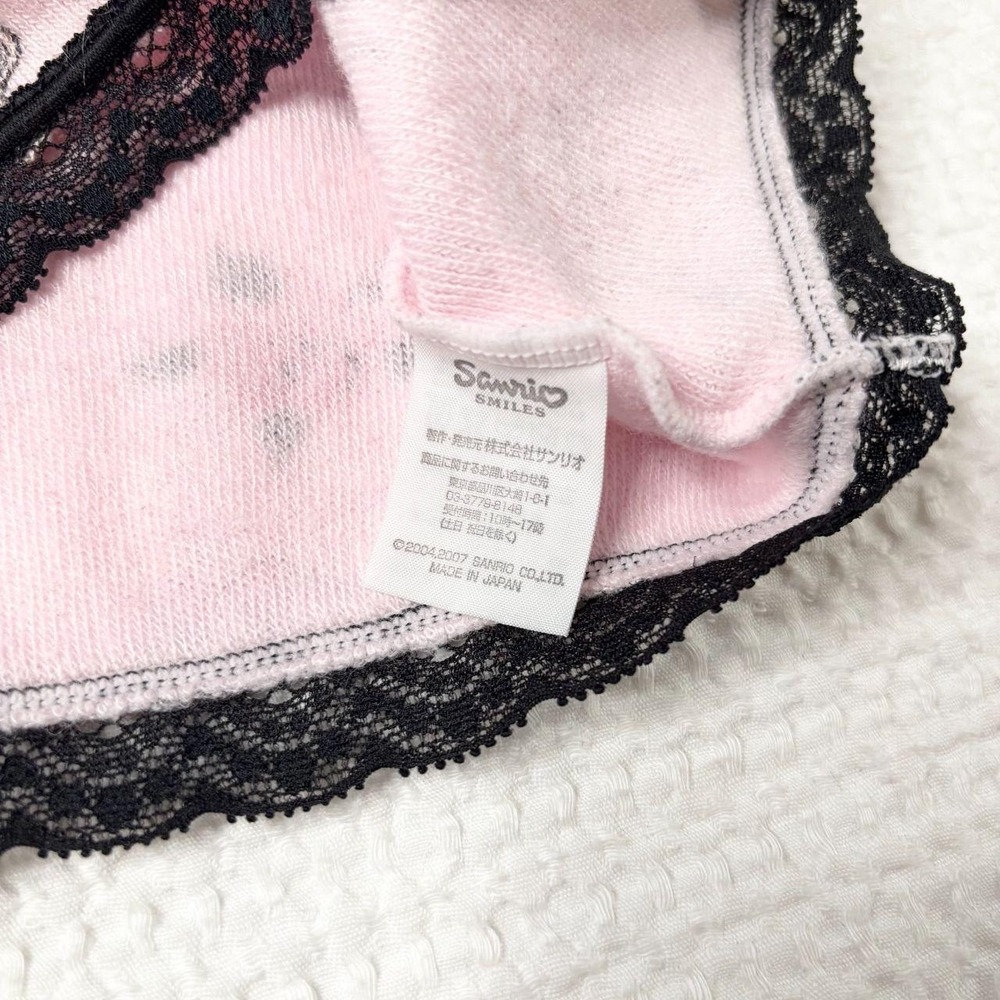 2007 Sanrio Hello Kitty knit lace-trim tube top - Picture 3 of 5